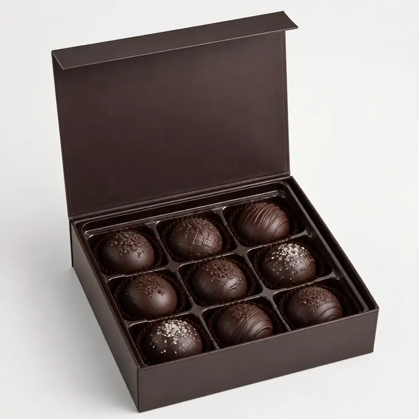 Caja Trufas de Chocolate Intenso 9 Unidades 1