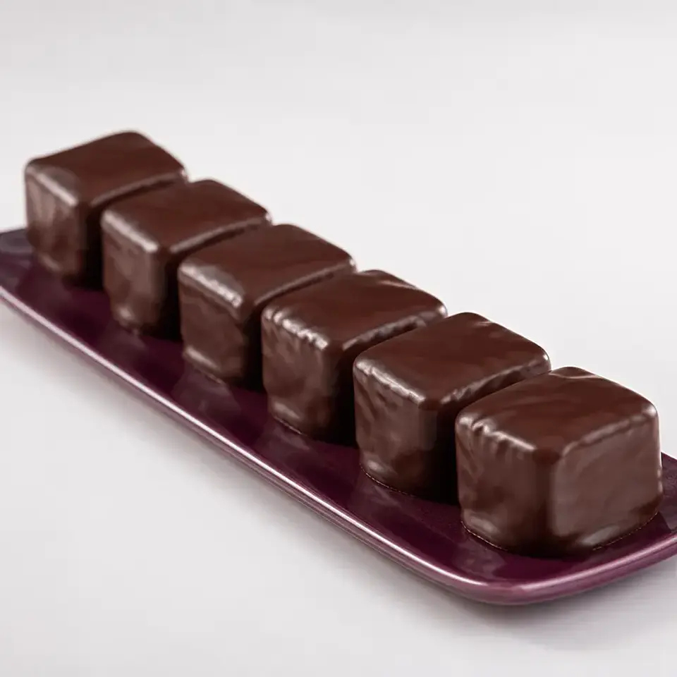 Malvaviscos Bañados en Chocolate Amargo 6 Unidades 1