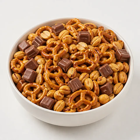 Mix Fiesta de Maní, Pretzels y Chocolate 300 g