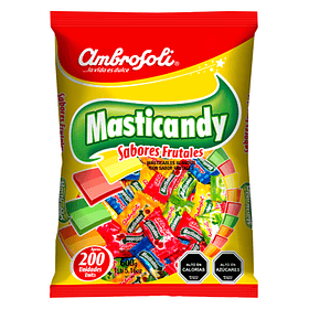 MASTICANDY SABORES FRUTALES 200 UN