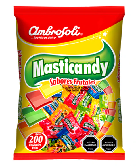 MASTICANDY SABORES FRUTALES 200 UN