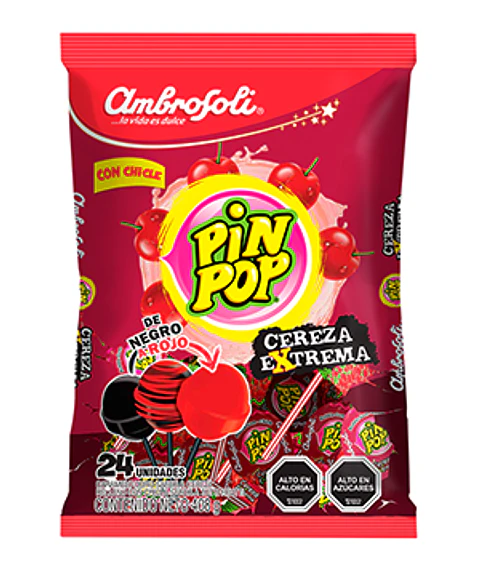CHUPETE PIN POP CEREZA EXTREMA X 24 UN