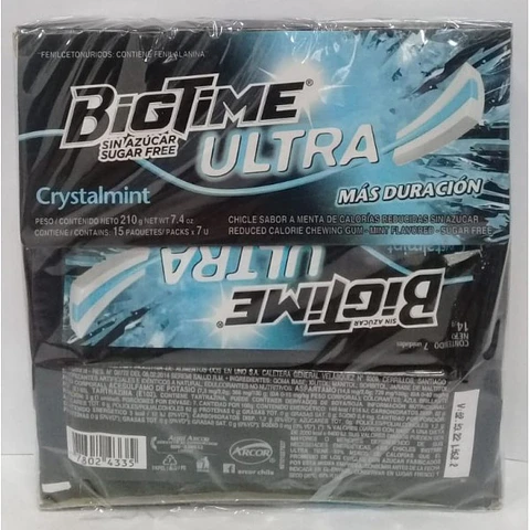 CHICLE BIGTIME ULTRA X 15 UN