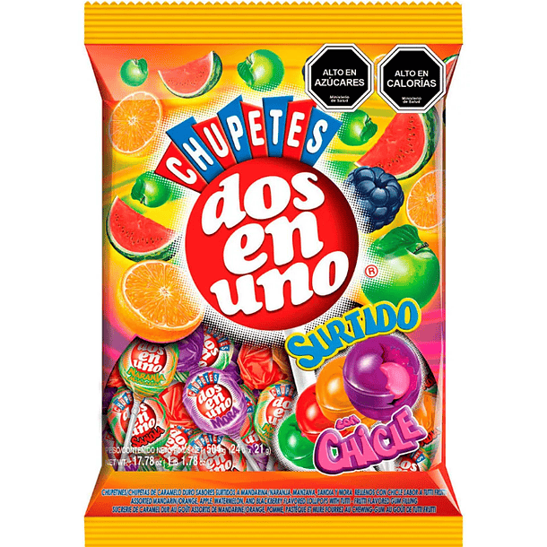 CHUPETE DEU FRUTAL SURTIDO X 24 UN 