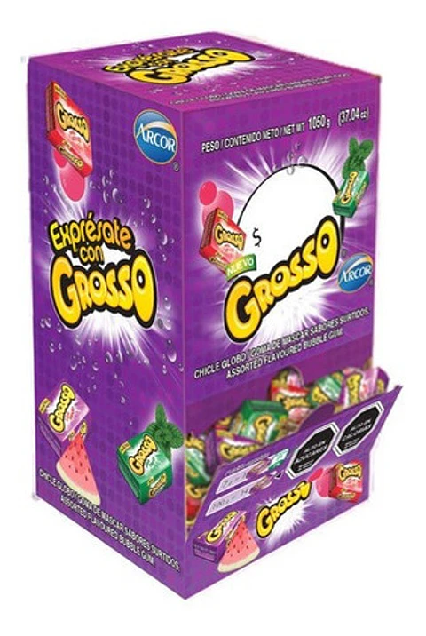 CHICLE GROSSO EXHIBIDOR 150 UN
