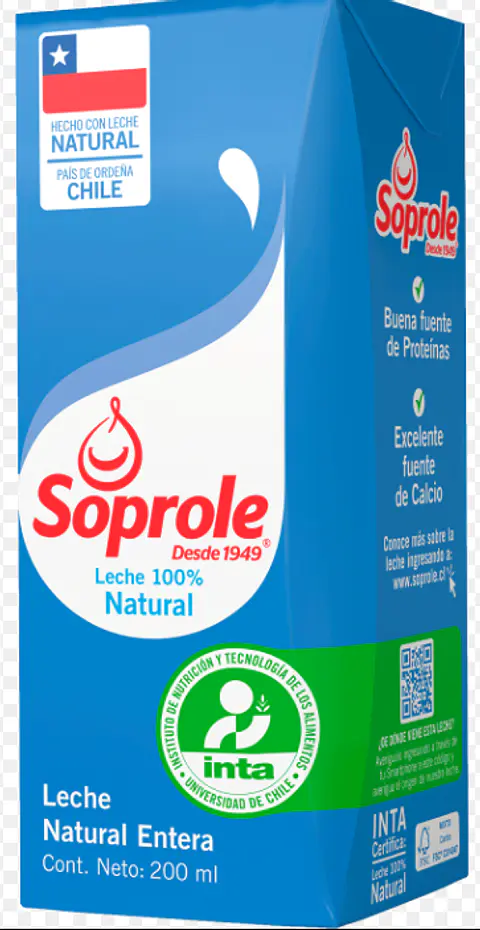 LECHE SOPROLE 200CC  X 6 UN