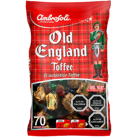 MASTICABLE OLD ENGLAND TOFFE  450 GRS