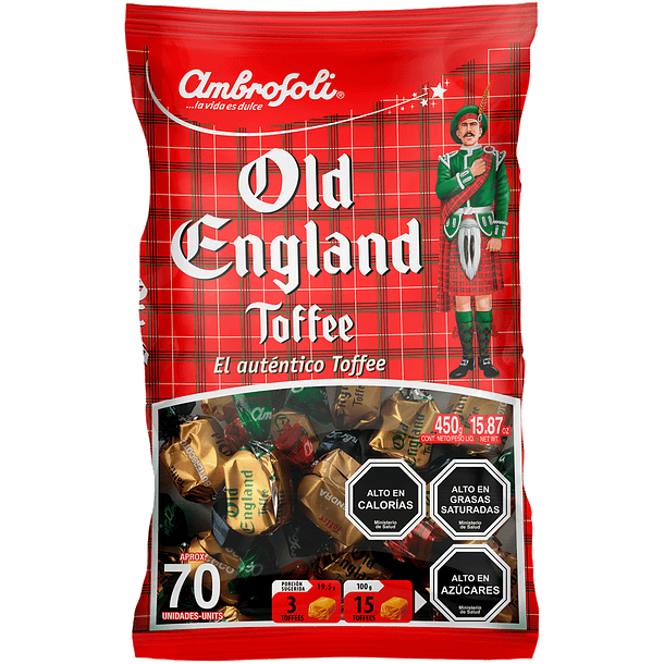 MASTICABLE OLD ENGLAND TOFFE  450 GRS 1