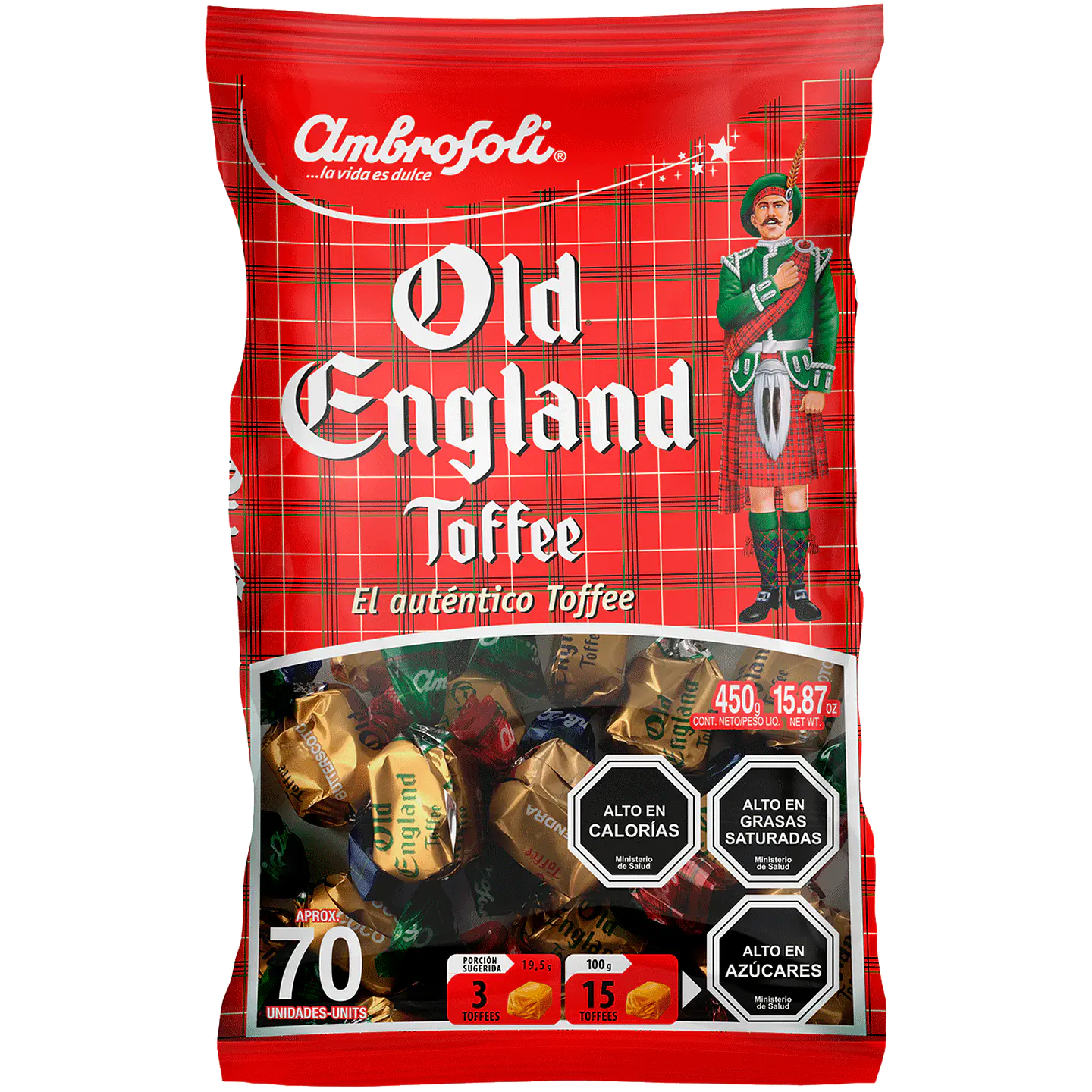 MASTICABLE OLD ENGLAND TOFFE  450 GRS 1