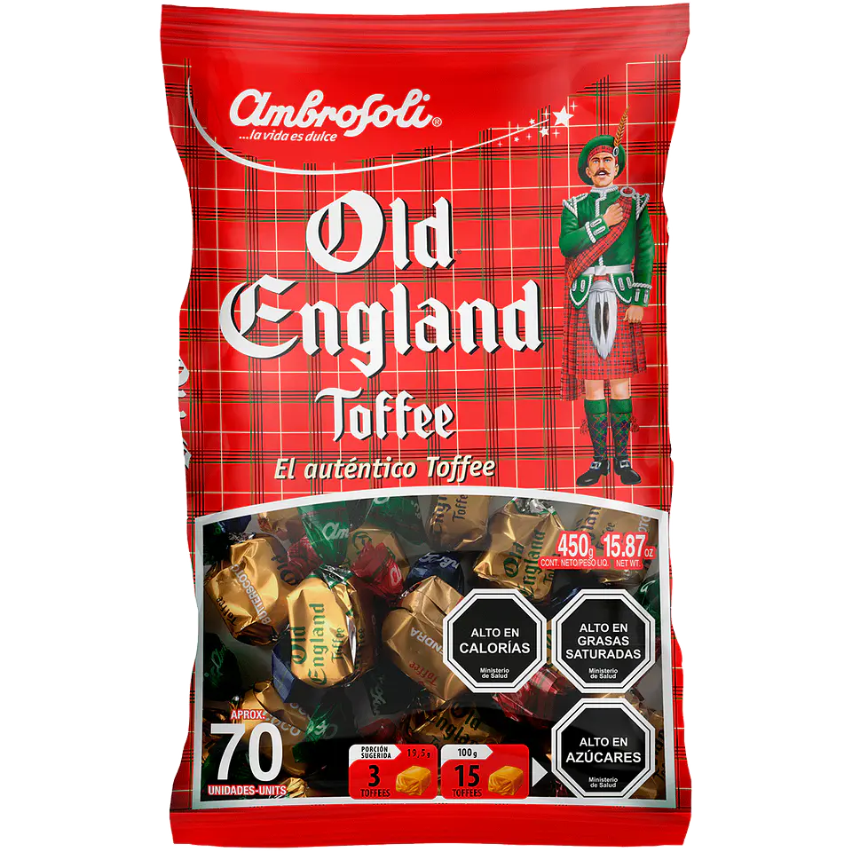 MASTICABLE OLD ENGLAND TOFFE  450 GRS 1