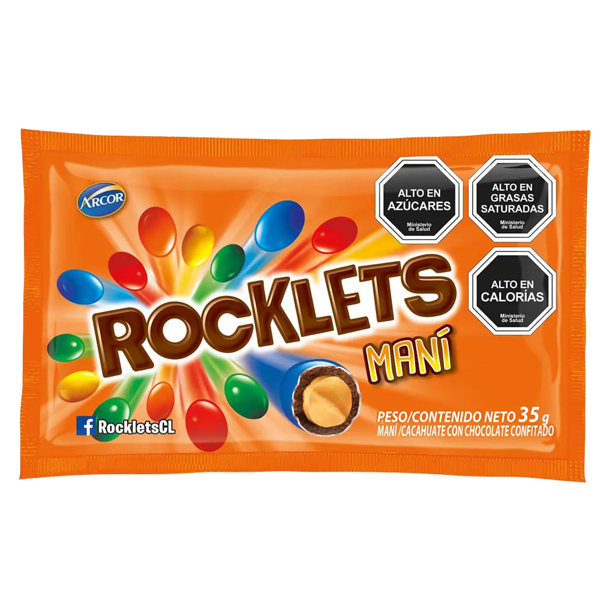 ROCKLET MANI X 18 UN | CONFITERIA CONFIMAX CALAMA