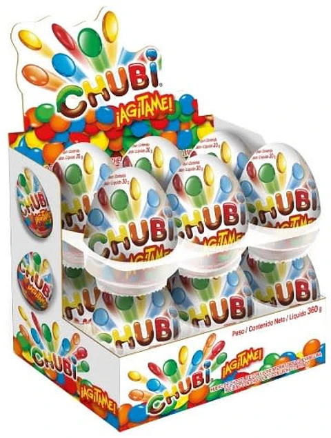 CHOCOLATE HUEVITO CHUBI AGITAME X 12 UN