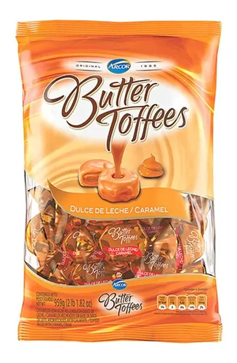 BUTTER TOFFEES DULCE DE LECHE CARAMELO 350GR