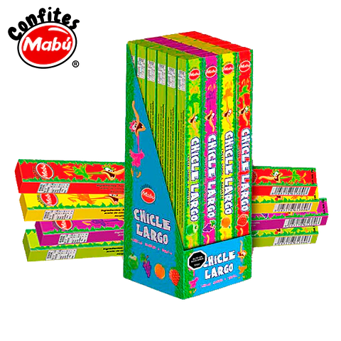 CHICLE LARGO X 24 UN MABU