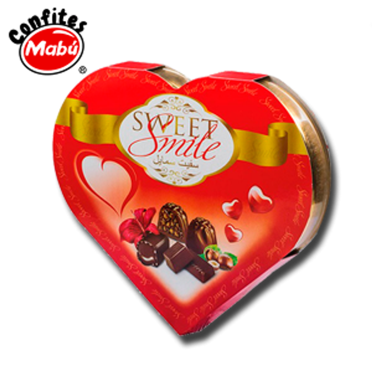 BOMBONES CORAZÓN SWEET SMILE 210 GRS | CONFITERIA CONFIMAX CALAMA