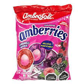 CHUPETE AMBERRIES X 12 UN