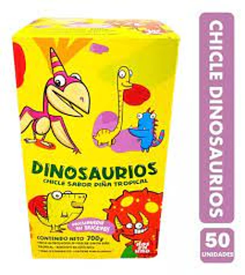CHICLE DINOSAURIO DEU X 50 UN