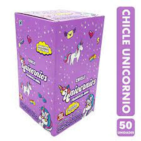 CHICLE UNICORNIO DEU X 50 UN
