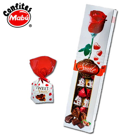 BOMBONES CAJA REGALO ROSAS X 12 UN