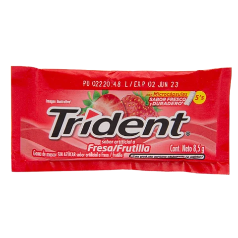 TRIDENT FRESA FRUTILLA X 18UN