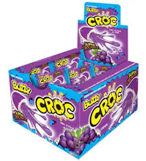 CHICLE BUZZY CROC UVA X 40 UN