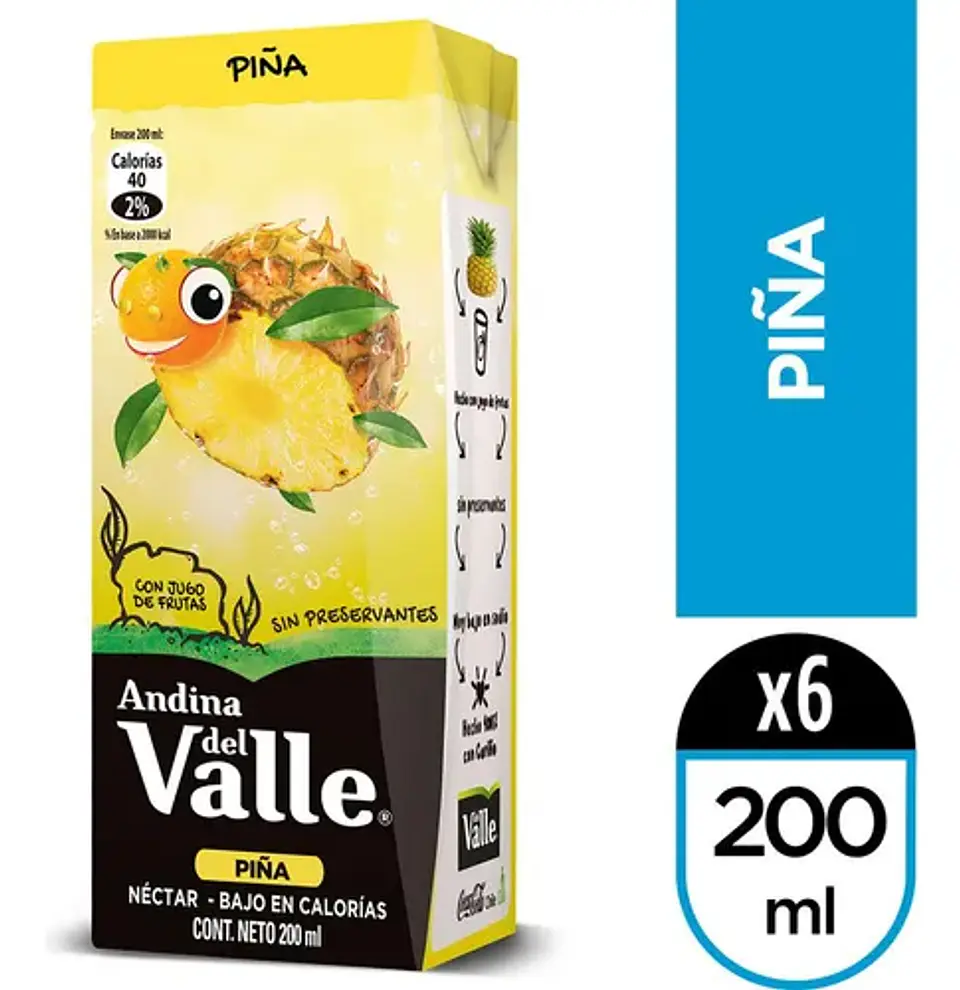 JUGO ANDINA DEL VALLE 200cc x 24 UN 3