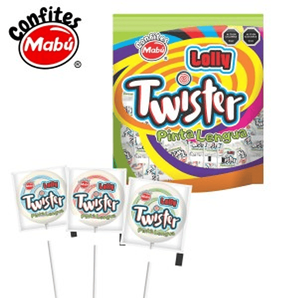 LOLY TWISTER PINTA LENGUA X 24 UN 