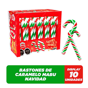 BASTÓN NAVIDAD MABU X 10 UN