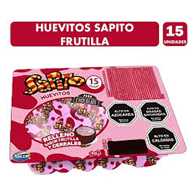 HUEVITO SAPITO FRUTILLA X 15 UN