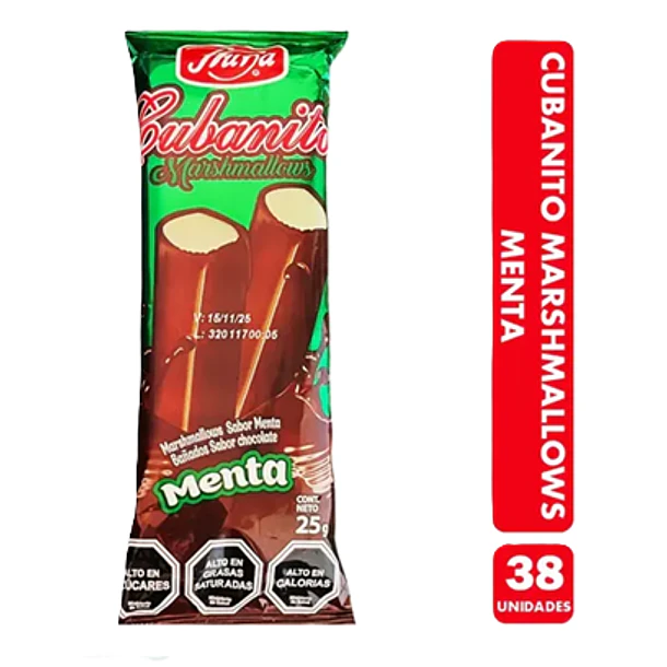 CUBANITO LARGOS MENTA 25 GRAMOS X 40 UN 