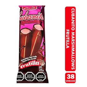 CUBANITO LARGOS FRUTILLA 25 GRAMOS X 40 UN