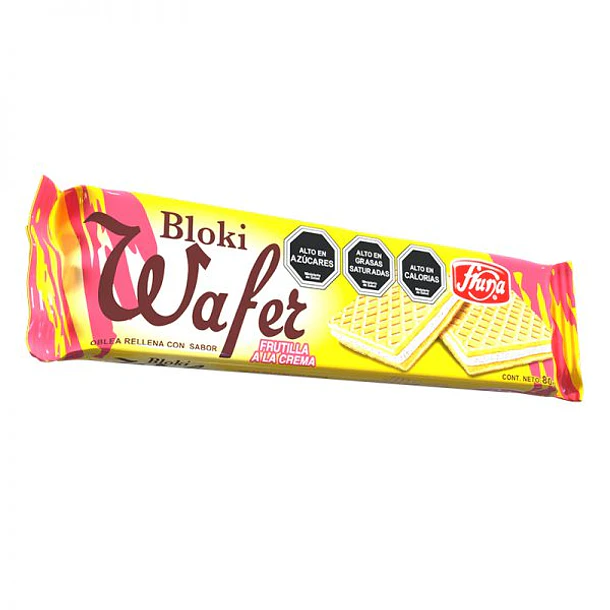 OBLEA WAFER BLOKI FRUTILLA 
