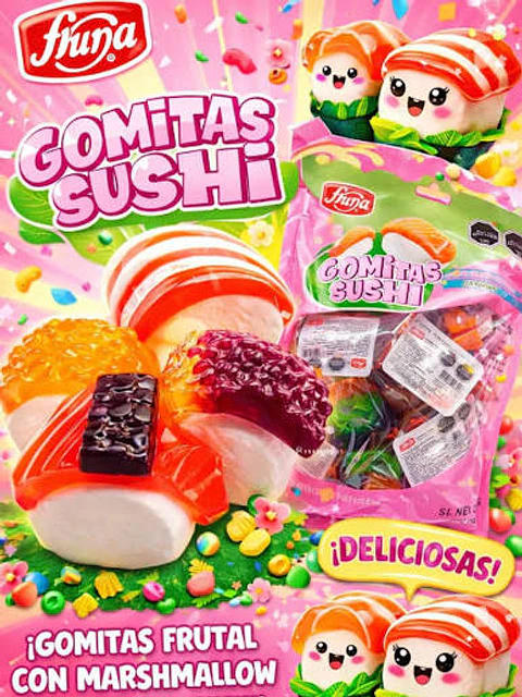 GOMITAS SUSHI FRUNA X30UN