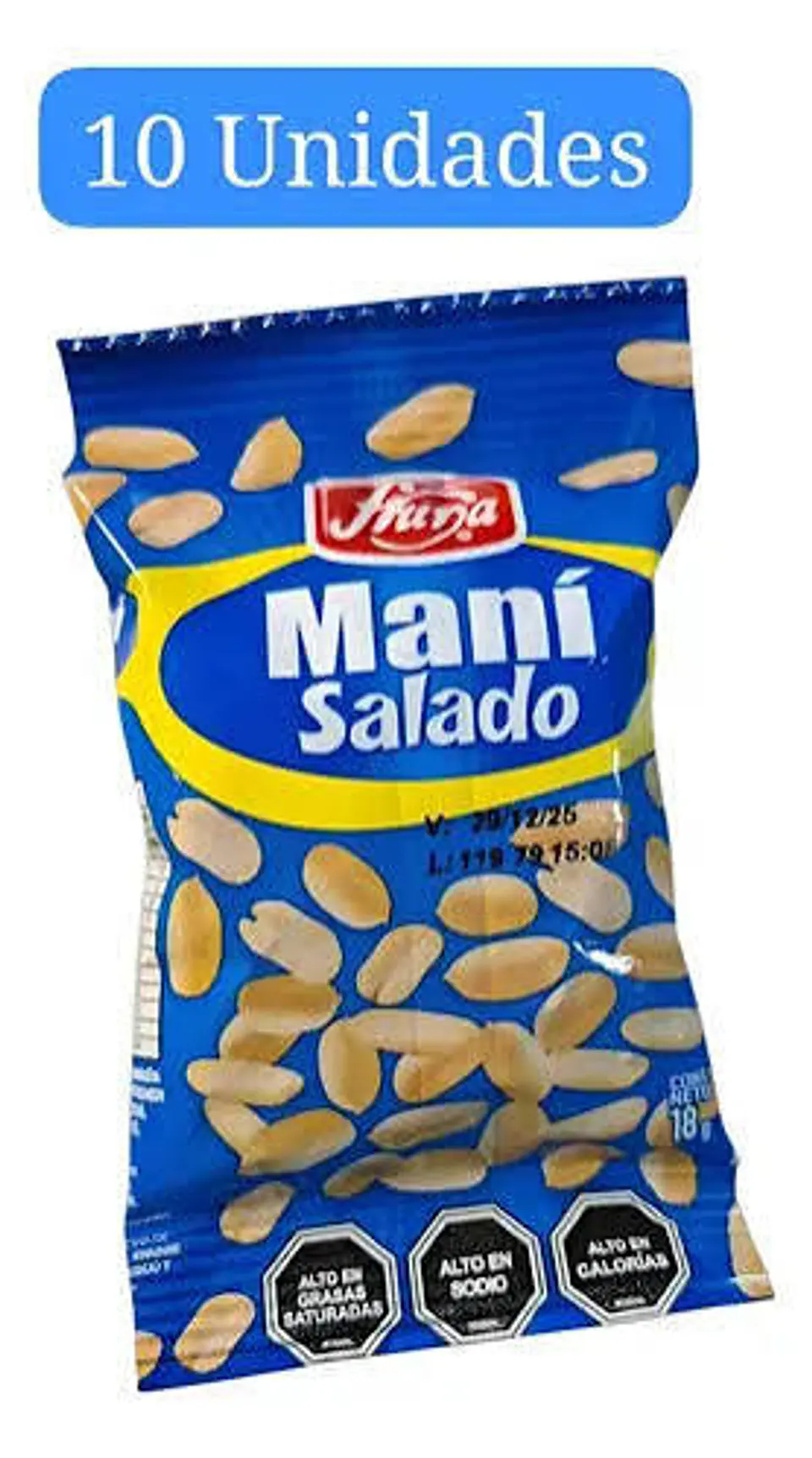 MANI SALADO FRUNA 18GR. X 10UN 1