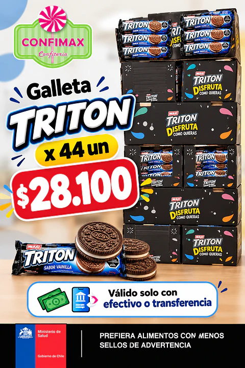 GALLETA TRITON X 44 Un 