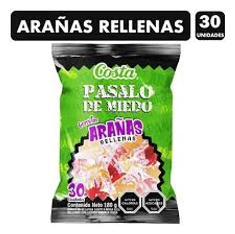 ARAÑAS RELLENAS PASALO DE MIEDO X 30 UN