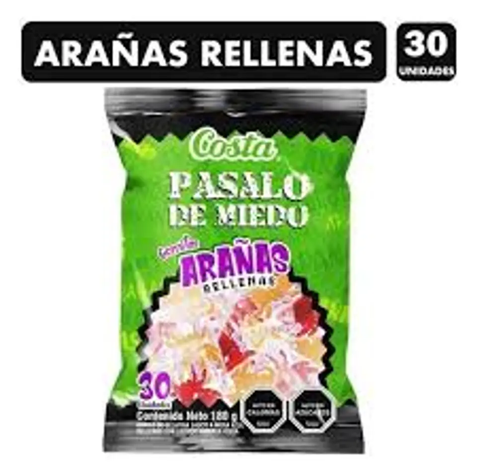 ARAÑAS RELLENAS PASALO DE MIEDO X 30 UN 1