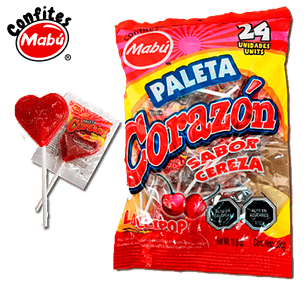 PALETA CORAZON 24 UN