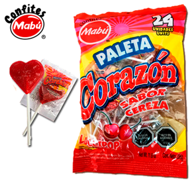 PALETA CORAZON 24 UN 1