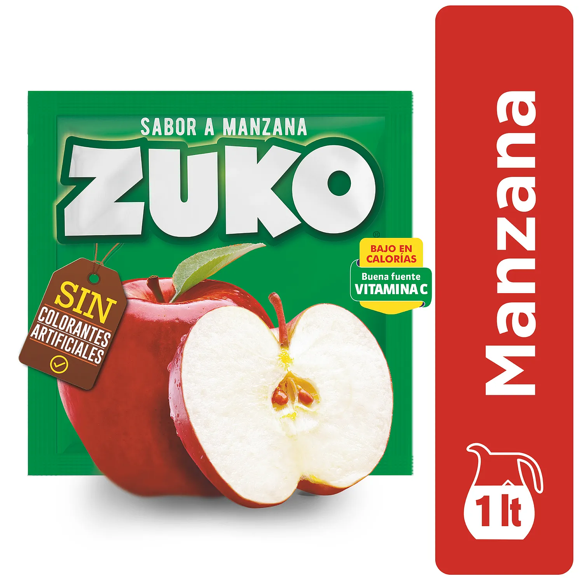 ZUKO EN POLVO MANZANA 10 UN 1