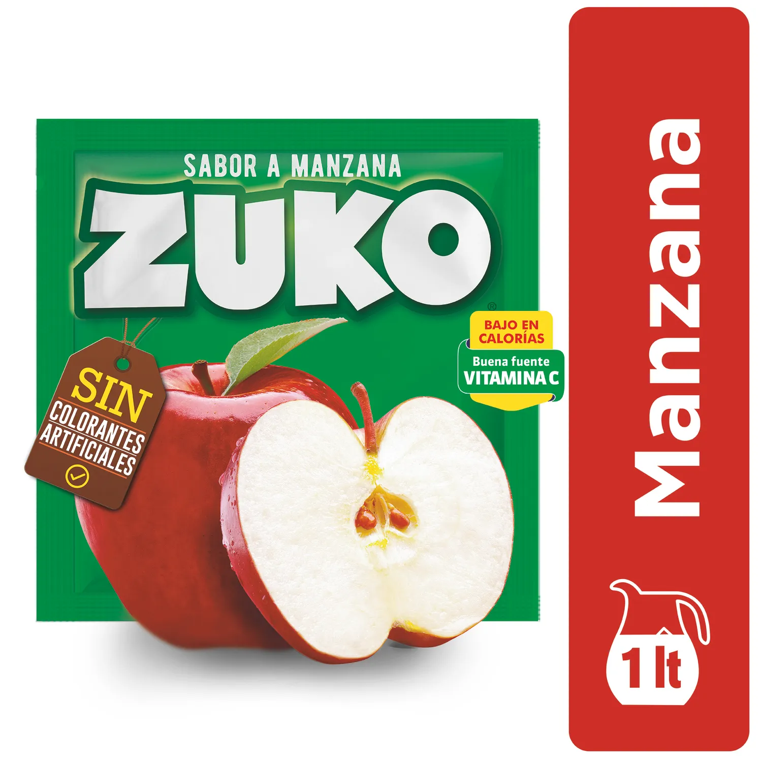 ZUKO EN POLVO MANZANA 10 UN 1