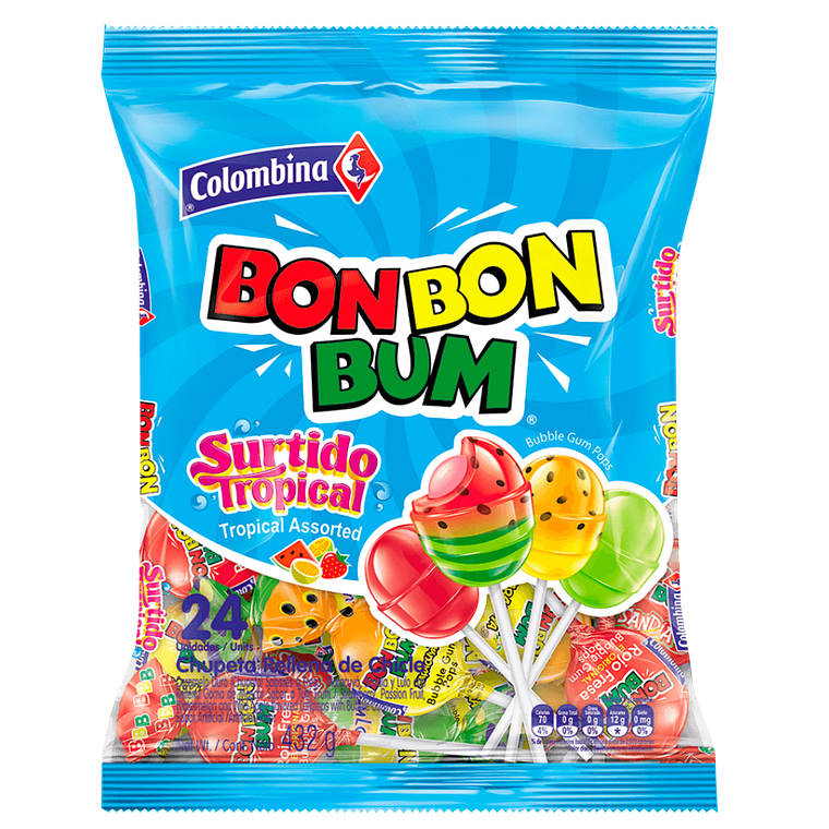 BONBONBUM SURTIDO TROPICAL 24UN 1