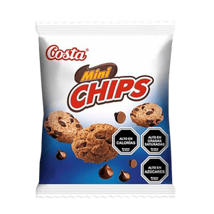 GALLETA MINI CHIPS CHOC 35GR COSTA 10 UN