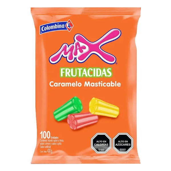 MASTICABLE MAX FRUTACIDAS COLOMBINA 100UN 1