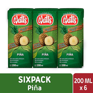 WATTS PIÑA 6X200ML