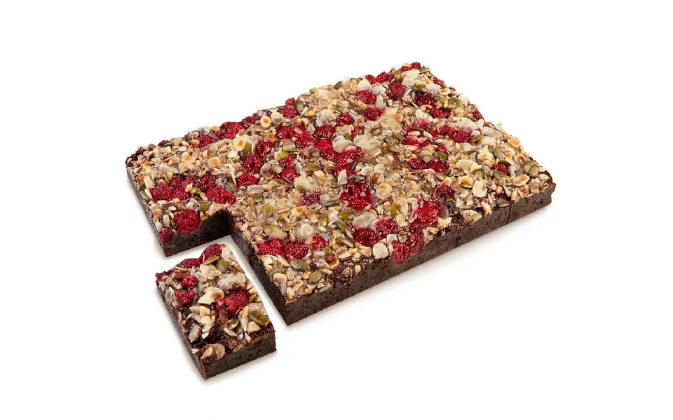 Brownie de Framboesa e Cacau Sem Glúten 1