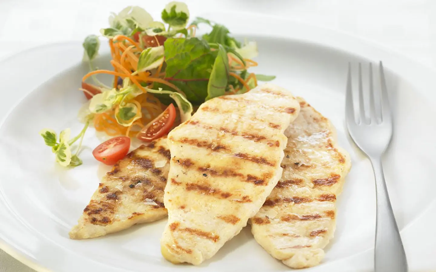 Escalopes de frango grelhados 1