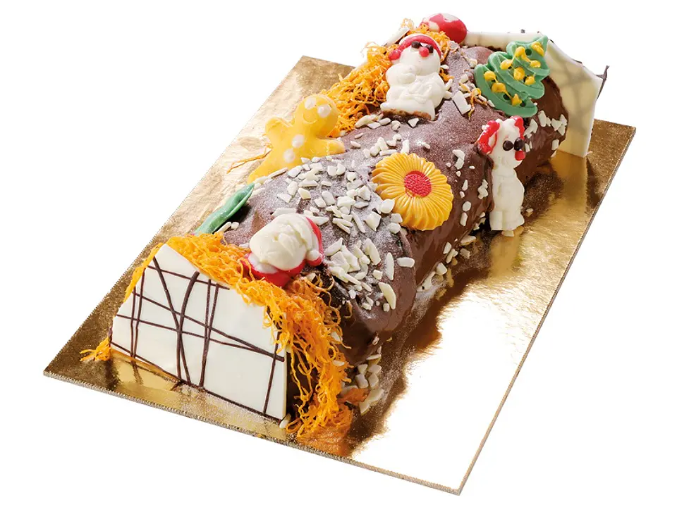 Tronco de Natal de Chocolate 1