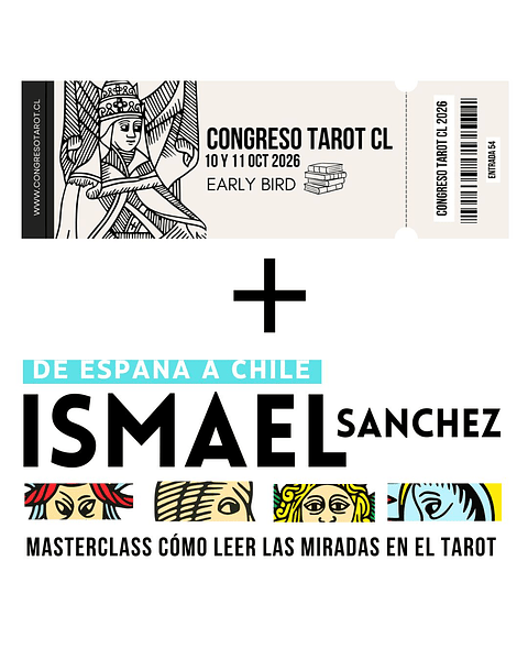 1 Entrada Congreso Tarot + Masterclass Ismael Sanchez en Chile