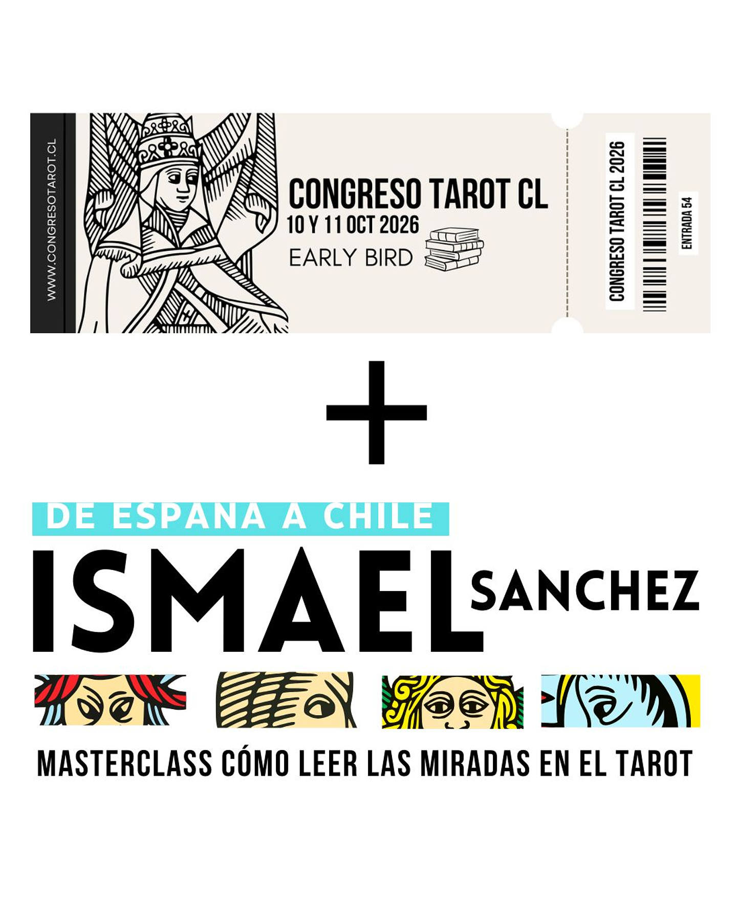 1 Entrada Congreso Tarot + Masterclass Ismael Sanchez en Chile 1